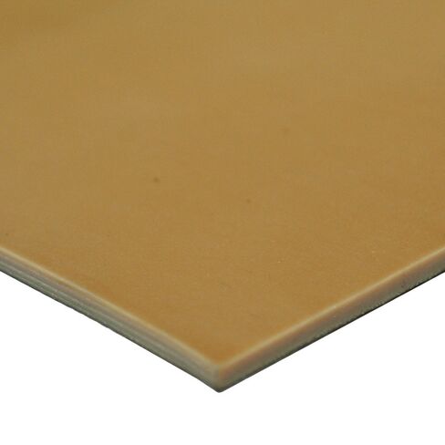 أجزاء صغيرة 33-014-125-005-005 مطاط صمغ نقي، 40 أمبير، لمسة نهائية ناعمة، بدون دعم، سمك 0.125 بوصة، عرض 6 بوصة، طول 6 بوصة، أسمر ضارب للصفرة in Kuwait