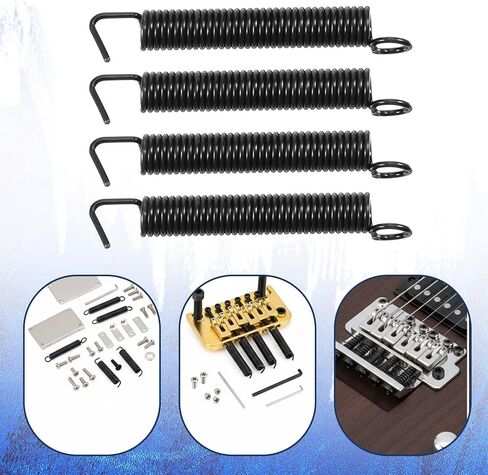 6 Pcs Stratocaster Tremolo Arm Tension Springs, Vintage Tremolo Tension Springs Electric Guitar Bridge Noiseless Spring Guitar Parts Electric in Saudi Arabia