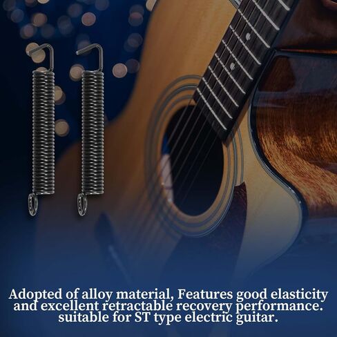 6 Pcs Stratocaster Tremolo Arm Tension Springs, Vintage Tremolo Tension Springs Electric Guitar Bridge Noiseless Spring Guitar Parts Electric in Saudi Arabia