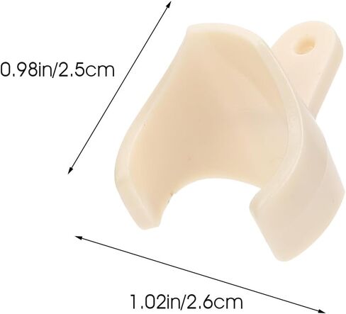 Healifty Clarinet Thumb Rest Cushions: 5Pcs Treble Recorder Flute Thumb Rest Covers Plastic Finger Support Protector Universal for Recorder Finger Holder Wind Instrument Accessories in Kuwait