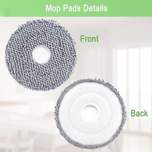 مجموعة ملحقات قطع الغيار لـ iRobot Roomba Plus 505 405 Combo، للمكنسة الكهربائية الروبوتية Dreame X40 Ultra Complete/L10s Pro Ultra Heat/X40 Master/L40 Ultra/L10s Ultra Gen 2، 6 وسادات ممسحة in Kuwait