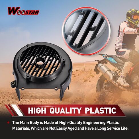 WOOSTAR مدير الهواء غطاء مروحة التبريد الجمعية استبدال ل GY6 125cc 150cc ATV رباعية 4 ويلر الذهاب كارت الدراجة سكوتر in Kuwait