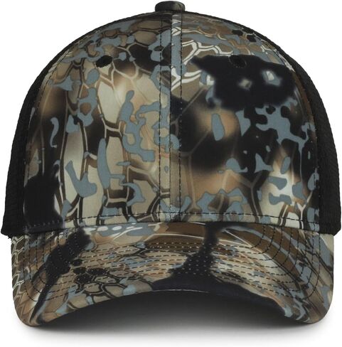 قبعة الصيد Kryptek Obskura Skyfall Camo - قبعة أداء متوسطة الحجم مع شبكة خلفية، خطاف وحلقة قابلة للتعديل، مقاس واحد in Saudi Arabia