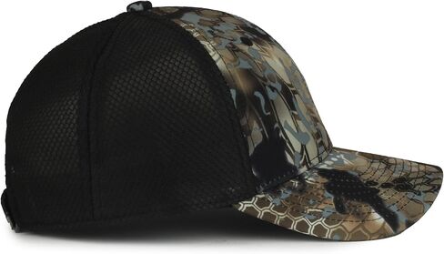 قبعة الصيد Kryptek Obskura Skyfall Camo - قبعة أداء متوسطة الحجم مع شبكة خلفية، خطاف وحلقة قابلة للتعديل، مقاس واحد in Saudi Arabia