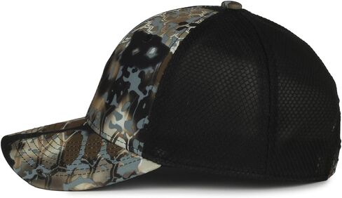 قبعة الصيد Kryptek Obskura Skyfall Camo - قبعة أداء متوسطة الحجم مع شبكة خلفية، خطاف وحلقة قابلة للتعديل، مقاس واحد in Saudi Arabia
