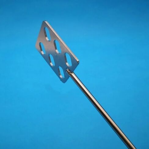 1pcs Stainless Steel Square Mixing Blade - 40mm, 50mm, 60mm, 80mm Impeller for Laboratory Agitation, Durable Rod Included (40x8x300mm) in Saudi Arabia
