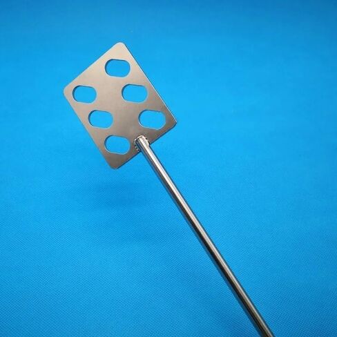 1pcs Stainless Steel Square Mixing Blade - 40mm, 50mm, 60mm, 80mm Impeller for Laboratory Agitation, Durable Rod Included (40x8x300mm) in Saudi Arabia