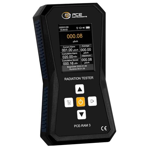 جهاز قياس الاهتزاز المحمول PCE-RAM 3 من أدوات PCE لمراقبة الصناعة والآلات، ويقيس التسارع والسرعة والإزاحة، إلى جانب تسجيل البيانات ووظائف تثبيت الذروة in Kuwait