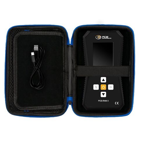 جهاز قياس الاهتزاز المحمول PCE-RAM 3 من أدوات PCE لمراقبة الصناعة والآلات، ويقيس التسارع والسرعة والإزاحة، إلى جانب تسجيل البيانات ووظائف تثبيت الذروة in Kuwait