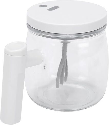 Focket Electric Mixing Mug, 400ml Magnetic Stirring System Automatic Stirring Cup, Rechargeable Glass Cup with USB Charging for Coffee Milk Protein Powder in Saudi Arabia
