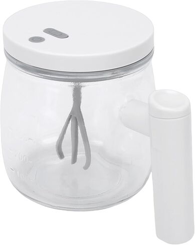 Focket Electric Mixing Mug, 400ml Magnetic Stirring System Automatic Stirring Cup, Rechargeable Glass Cup with USB Charging for Coffee Milk Protein Powder in Saudi Arabia