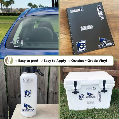 Desert Cactus Creighton University Sticker CU Bluejaysr Vinyl Decals Laptop Water Bottle Car Scrapbook Sheet T2 (Type 2-2) in Saudi Arabia