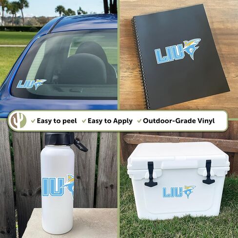 Desert Cactus Long Island University Sticker LIU Sharks Vinyl Decal Laptop Water Bottle Car Scrapbook (IND 12) in Kuwait