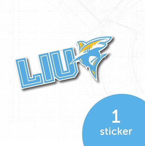 Desert Cactus Long Island University Sticker LIU Sharks Vinyl Decal Laptop Water Bottle Car Scrapbook (IND 12) in Kuwait