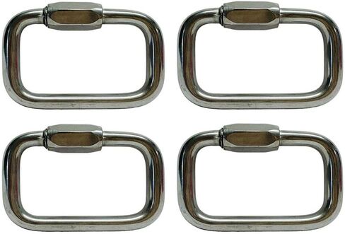 Stainless Steel T316 Square Quick Link 1/4" 990 Lbs WLL Marine Grade 4 Pcs in Kuwait
