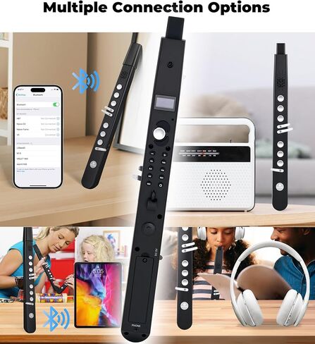 Vangoa MAE-02 MIDI EWI Electronic Wind Instrument with 3 Fingerings 35 Tones 7 Functions Professional Portable Digital Wind Instrument Synthesizer Rechargeable for Beginners Adults Teens, Black in Kuwait