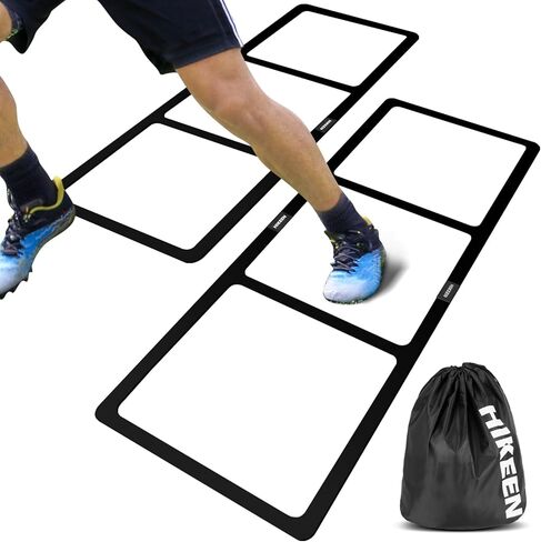 Hikeen Agility Ladder - Speed Ladder for Football, Basketball - Durable Rubber Training Ladder for Footwork with Carry Bag, No Assembly, Portable & Non-Slip Agility Football Training Equipment in Kuwait