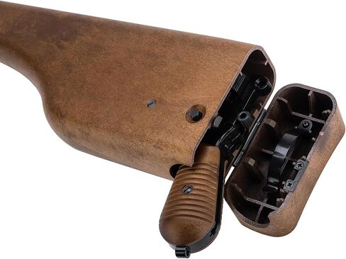 Evike Airsoft - WE WWII Mauser Broom Handle WE712 Gas Blowback GBB Airsoft Pistol (Model: Faux Wood Holster Stock) in Saudi Arabia