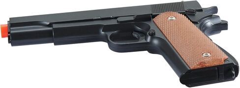 Goldenball Airsoft 1911 Airsoft Pistol Steel Slide Spring Powered - أسود 320 إطارًا في الثانية in Kuwait
