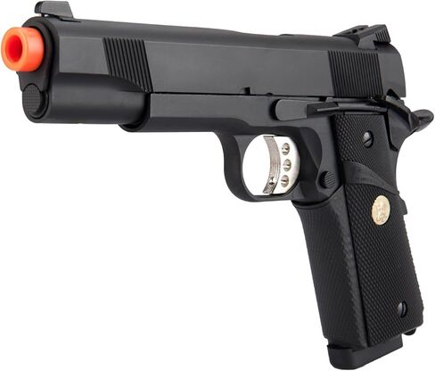Goldenball X Double Bell M1911 MEU GBB Gas Blowback Airsoft Pistol - أسود in Saudi Arabia