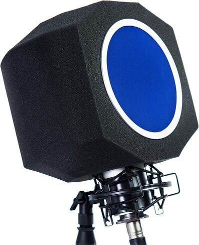 Microphone Isolation Shield with High-Density Foam – Adjustable Sound Absorbing Mic Shield for Podcasting, Streaming, Voice Recording, Vlogging – Fits Most Microphone Sizes in Kuwait