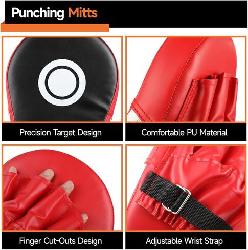 مجموعة معدات الملاكمة مع قفازات الملاكمة، قفازات اللكم، كرة رد فعل الملاكمة، واقيات اليد، عصابة رأس قابلة للتعديل، قفازات ملاكمة للرياضيين الشباب بتصميم اللهب للملاكمة، الفنون القتالية المختلطة، التدريب على الفنون القتالية in Kuwait