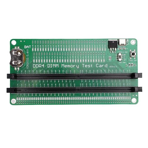 RAM Memory Tester Card DDR4 Slot Diagnostic Analyzer for Laptop Computer with LED Light Indicator RAM Slot LED Tester Card, Dual Power Supply Mode, Suitable for Memory in Saudi Arabia