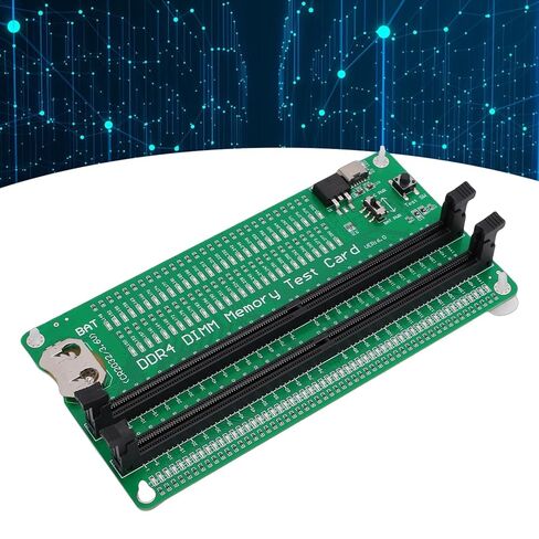 RAM Memory Tester Card DDR4 Slot Diagnostic Analyzer for Laptop Computer with LED Light Indicator RAM Slot LED Tester Card, Dual Power Supply Mode, Suitable for Memory in Saudi Arabia