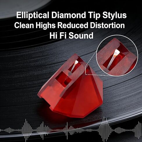 قلم ألماس بيضاوي الشكل بطول 2 متر مناسب لخرطوشة القرص الدوار Ortofon Red PnP MkII، قلم أقراص دوارة مع طرف ماسي بيضاوي وأجزاء بديلة لغطاء الحماية in Kuwait
