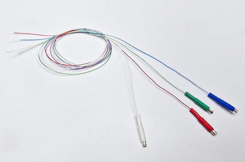 Turntable Headshell Lead Wires 4-Pack - Gold Plated OFC Cartridge Replacement Wires for Audio-Technica Technics Pioneer in Kuwait