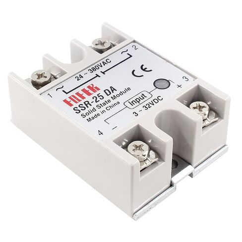 SSR-25DA Solid State Relay Input 3-320V DC Output 24V-380VAC for Thermostat Temperature Controller in Kuwait