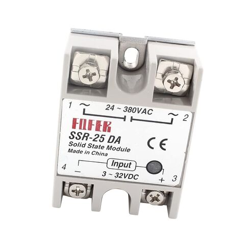 SSR-25DA Solid State Relay Input 3-320V DC Output 24V-380VAC for Thermostat Temperature Controller in Kuwait