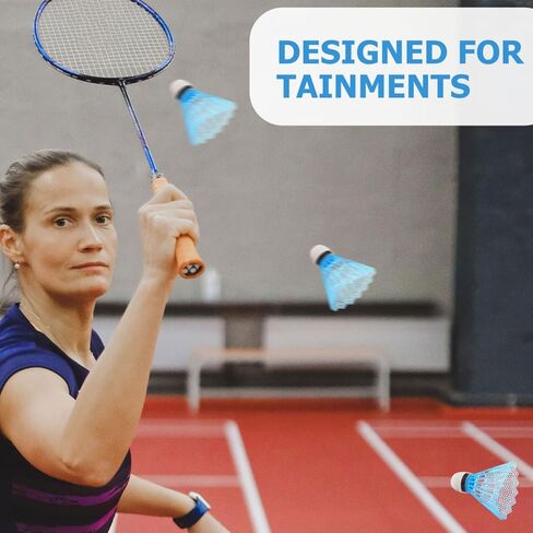 20pcs Plastic Badminton Balls Set Neon Jumbo Shuttlecocks for Training Fitness Family Fun Random Color in Kuwait