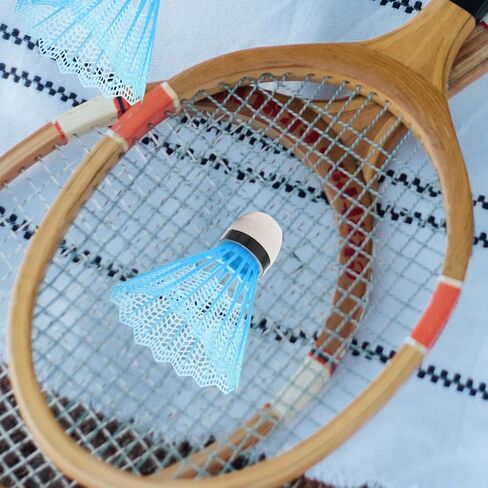 20pcs Plastic Badminton Balls Set Neon Jumbo Shuttlecocks for Training Fitness Family Fun Random Color in Kuwait