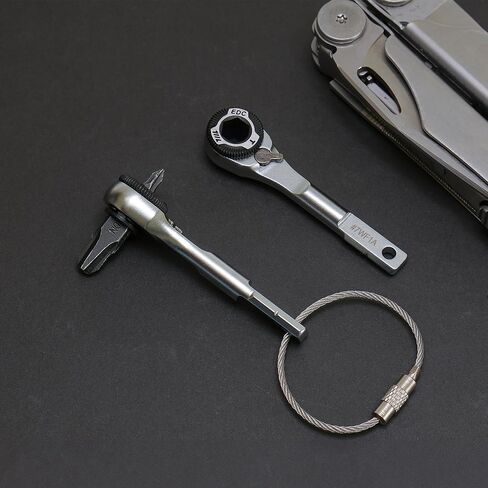 مفتاح ربط بسقاطة 711L EDC لـ Leatherman MK2 - متوافق مع الأدوات المتعددة مع محولات القطع المسطحة - أداة جيب صغيرة الحجم للحمل اليومي لـ Preppers 7WF1A in Kuwait