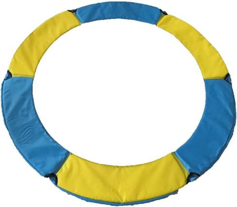 غطاء وسادة أمان الترامبولين، واقي زنبركي للترامبولين الداخلي والخارجي، مع أشرطة لسهولة التركيب، يناسب قطر 1.2 متر و1.4 متر و1.5 متر (ألوان مختلطة أصفر وأزرق #47) in Kuwait