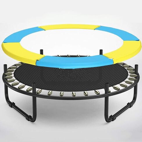 غطاء وسادة أمان الترامبولين، واقي زنبركي للترامبولين الداخلي والخارجي، مع أشرطة لسهولة التركيب، يناسب قطر 1.2 متر و1.4 متر و1.5 متر (ألوان مختلطة أصفر وأزرق #47) in Kuwait