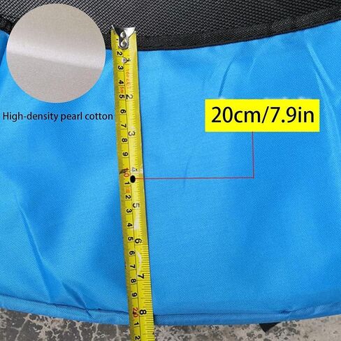 غطاء وسادة أمان الترامبولين، واقي زنبركي للترامبولين الداخلي والخارجي، مع أشرطة لسهولة التركيب، يناسب قطر 1.2 متر و1.4 متر و1.5 متر (ألوان مختلطة أصفر وأزرق #47) in Kuwait