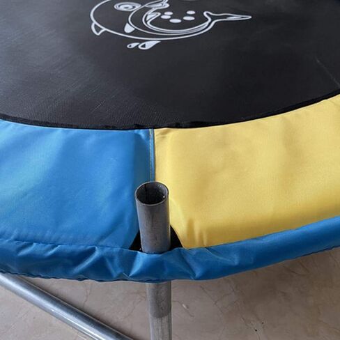 غطاء وسادة أمان الترامبولين، واقي زنبركي للترامبولين الداخلي والخارجي، مع أشرطة لسهولة التركيب، يناسب قطر 1.2 متر و1.4 متر و1.5 متر (ألوان مختلطة أصفر وأزرق #47) in Kuwait