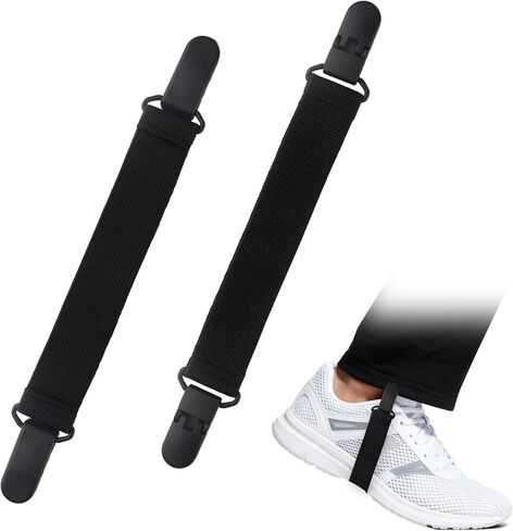 Adjustable Boot Straps for Cowboy Boots - 2 PCS Adjustable Elastic Boot Straps Clamp, Garter Clips Pant Clips for Pants for Women & Men Riding Motorcycle Mitten Pants in Kuwait