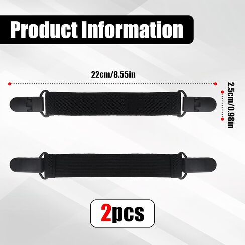 Adjustable Boot Straps for Cowboy Boots - 2 PCS Adjustable Elastic Boot Straps Clamp, Garter Clips Pant Clips for Pants for Women & Men Riding Motorcycle Mitten Pants in Kuwait