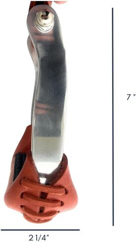 AJ Tack Aluminum Barrel Racing Stirrups Tanned Leather Tread in Saudi Arabia