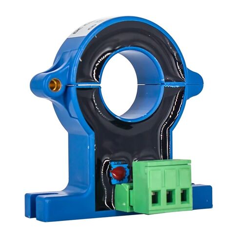 1PCS Current Sensor Transducer 50A 100A 500A 4-20mA 0-5V 10V RS485 Output Open Loop Perforated Current Transmitter(50mm Hole Size,DC0-200A_0-10V Out_DC24V) in Saudi Arabia