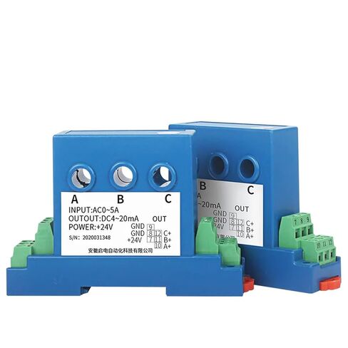 1PCS JXK-3PI Three Phase Split Core Hall Current Sensor AC 5A 15A 20A Input 0-10V 4-20mA Analog Signal Converter Current Transmitter(0-20mA Out,3XAC 0-5A_8MM_DC12V) in Saudi Arabia