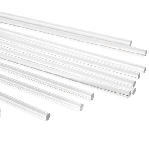 قضيب بلاستيكي دائري شفاف من البولي كربونات قطر 6 مم، طول 12 بوصة، عبوة من 10 قطع من موجويني in Kuwait