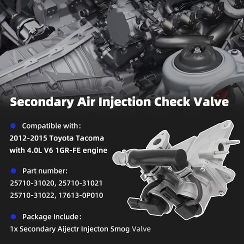 25710-31012 صمام حقن الهواء الثانوي متوافق مع TUNDRA V6 4.0L 2007-2011 4.0L محركات فقط يحل محل# 25710-31011 25710-31010 in Saudi Arabia