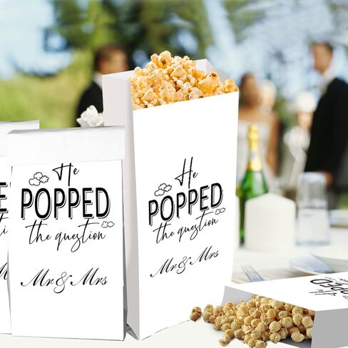 لقد طرح السؤال على شكل أكياس الفشار لحفلات الخطوبة المفضلة، أكياس الفشار، وحفلات الزفاف وحفلات الزفاف، وحقائب الوجبات الخفيفة من جودي، مقاومة للدهون in Kuwait