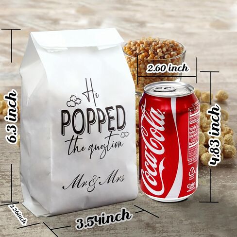 لقد طرح السؤال على شكل أكياس الفشار لحفلات الخطوبة المفضلة، أكياس الفشار، وحفلات الزفاف وحفلات الزفاف، وحقائب الوجبات الخفيفة من جودي، مقاومة للدهون in Kuwait