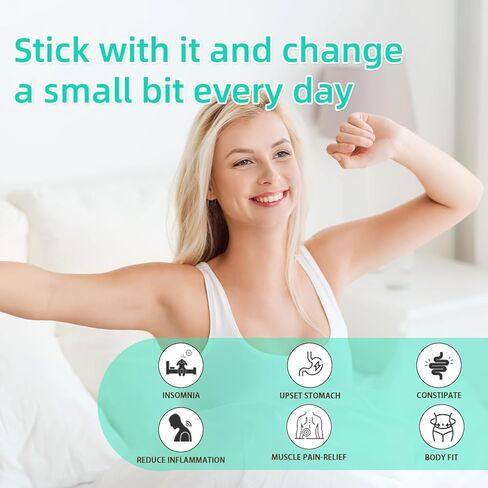 20 قطعة من رقعات زيت الخروع، عبوة زيت الخروع مع قطن مضاد للتسرب للبطن/القدمين/الركبة (الزيوت غير متضمنة)، 7.9 بوصة × 5.9 بوصة in Kuwait