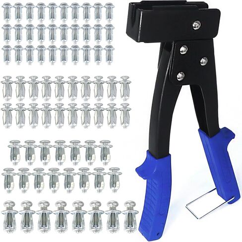 Jack Nuts Petal Nuts Dowels with Screws, Wall Anchors Assortment Kit for Drywall, Carbon Steel 74PCS M4,M5,M6,M8 in Kuwait